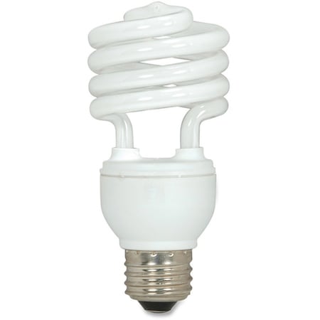 Satco CFL Spiral Bulb T2, 18W, 1140 Lumens, 36/CT, White PK SDNS6271CT